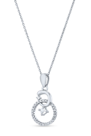 Nipura 925 Sterling Silver Zircon Ring Pendant Set
