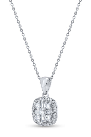Nipura 925 Sterling Silver Classic Zircon Pendant Set