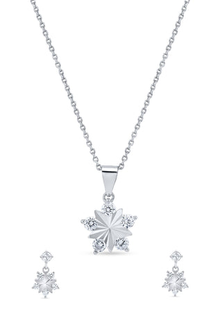 Nipura 925 Sterling Silver Starry Elegance Pendant Set