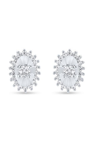 Nipura 925 Sterling Silver Radiant Bloom Zircon Pendant Set