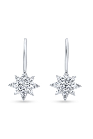 Nipura 925 Stellar Sparkle Sterling Silver Star Earrings