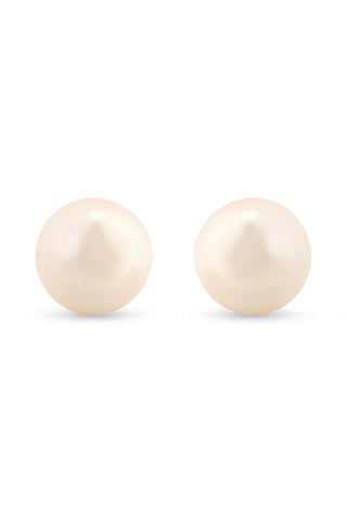 Nipura 925 Sterling Silver Classic Pearl Stud Earrings | Elegant Silver Earrings for Women | Pure Silver Jewelry with Pearls | Perfect Gift for Women & Girls