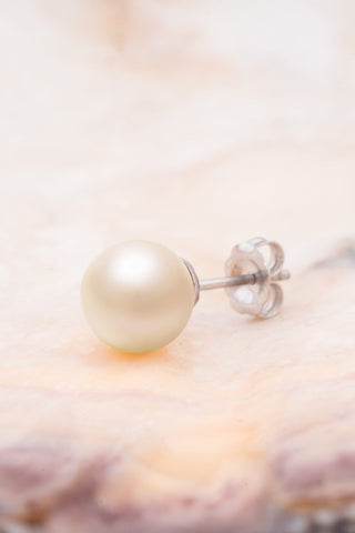 Nipura 925 Sterling Silver Classic Pearl Stud Earrings | Elegant Silver Earrings for Women | Pure Silver Jewelry with Pearls | Perfect Gift for Women & Girls