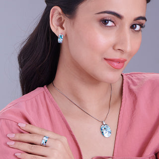Nipura 925 Sterling Silver Blue Enamel Belle Etoile Migration Pendant(without chain)