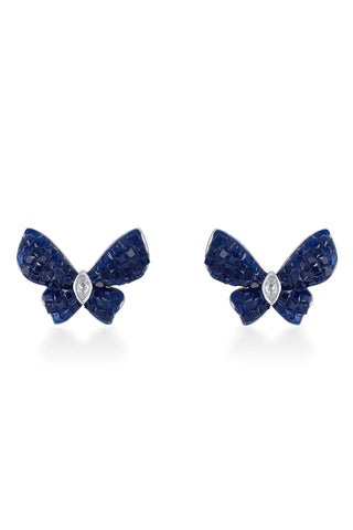 Nipura 925 Sterling Silver Blue Haruki Zircon Earrings