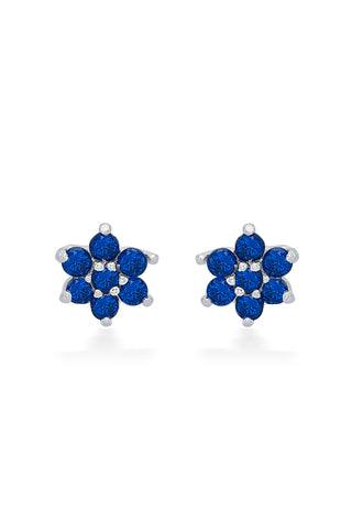 Nipura 925 Sterling Silver Blue Twinkle Star Studs for Kids