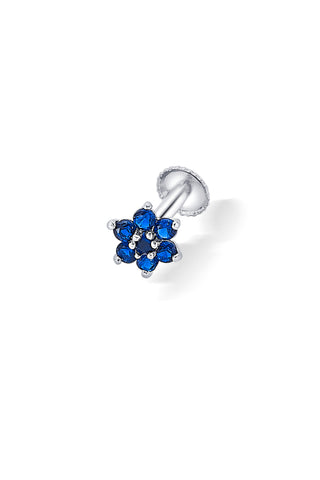 Nipura 925 Sterling Silver Blue Twinkle Star Studs for Kids