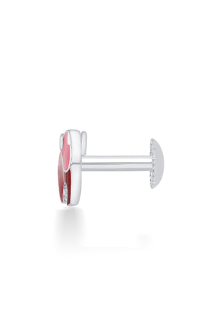 Nipura 925 Sterling Silver Red Dumboo Stud Earrings