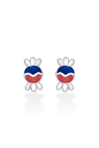 Nipura 925 Sterling Silver Pink-blue Toffee Twinkle Studs for Kids