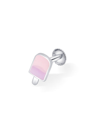 Nipura Sterling Silver Sweet Candy Charm Stud Earrings for Kids, Girls, Baby | Pink Candy Design | Adorable Earrings for Kids |Ideal Gift for Children