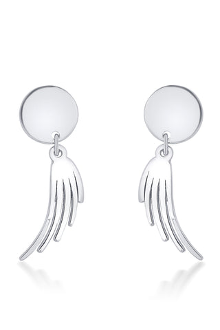 Nipura 925 Sterling Silver Wing Laser-cut Earrings