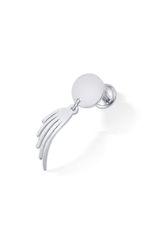 Nipura 925 Sterling Silver Wing Laser-cut Earrings