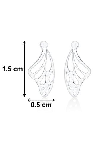 Nipura 925 Sterling Silver Butterfly Laser-cut Stud Earrings