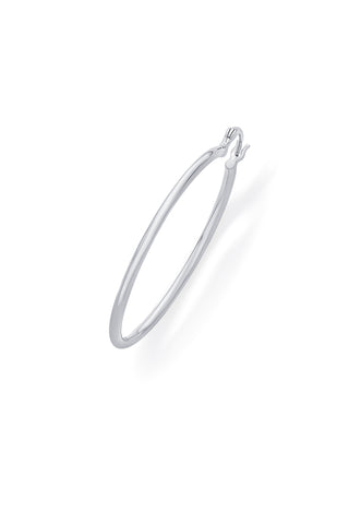 Nipura 925 Sterling Silver Luminous Hoop Earrings- Medium