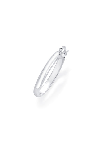 Nipura 925 Sterling Silver Oval Hoop Earrings- Small