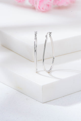 Nipura 925 Sterling Silver Radial Arc Hoop Earrings - Small