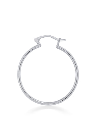 Nipura 925 Sterling Silver Luminous Hoop Earrings- Small