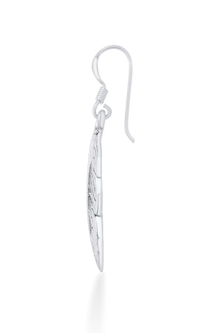 Nipura 925 Sterling Sliver Leaf Drop Earrings