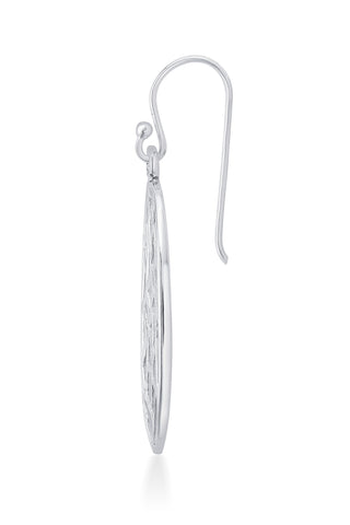 Nipura 925 Sterling Silver Abstract Oval Earrings