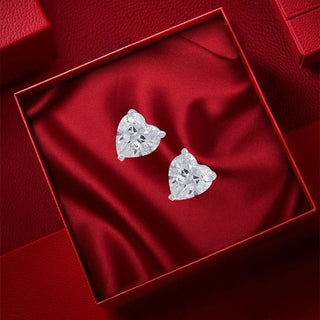 Nipura 925 Sterling Sliver Zircon Heart Classic Earrings