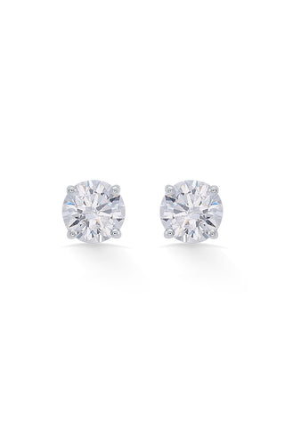 Nipura 925 Sterling Silver Solitaire Earrings