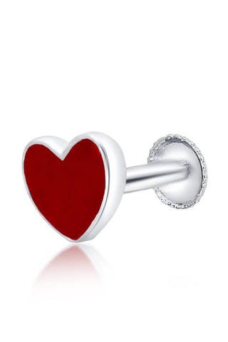 Nipura 925 Sterling Silver Heartfelt Glow Stud Earrings for Kids