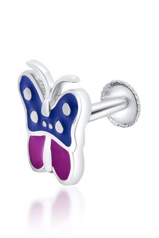 Nipura 925 Sterling Silver Flutter Bliss Stud Earrings for Kids