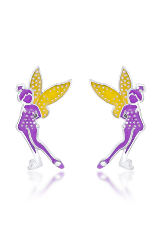 Nipura 925 Sterling Silver Fairy Sparkle Stud Earrings for Kids