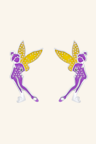 Nipura 925 Sterling Silver Fairy Sparkle Stud Earrings for Kids