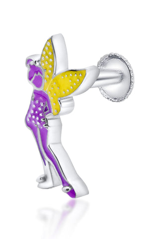 Nipura 925 Sterling Silver Fairy Sparkle Stud Earrings for Kids