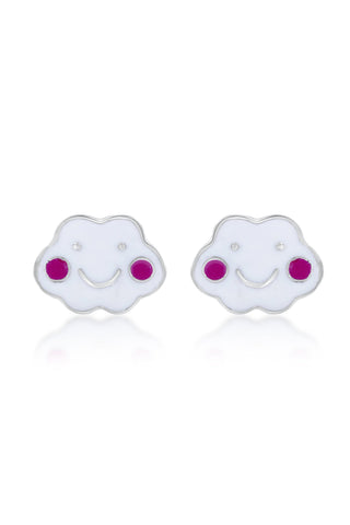 Nipura 925 Sterling Silver Dreamy Clouds Stud Earrings for Kids