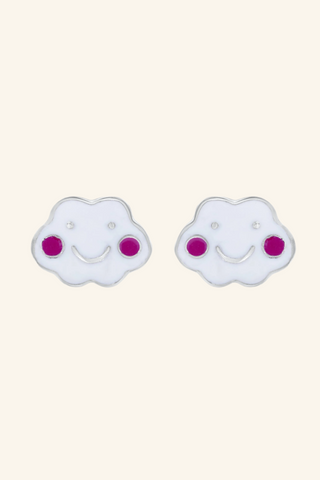 Nipura 925 Sterling Silver Dreamy Clouds Stud Earrings for Kids