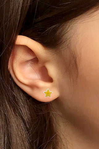 Nipura 925 Sterling Silver Twinkle Starlet Stud Earrings for Kids