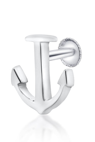 Nipura 925 Sterling Silver Sea Star Anchor Stud Earrings for Kids