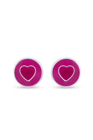 Nipura Sweetheart Pop 925 Sterling Silver Kids Stud Earrings