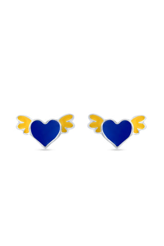 Nipura 925 Skyheart Sterling Silver Kids' Earrings