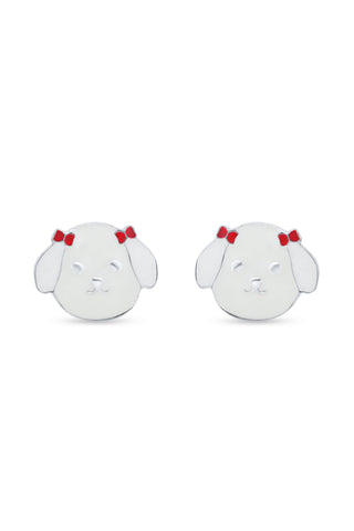 Nipura  Puppy Love 925 Sterling Silver Kids Stud Earrings