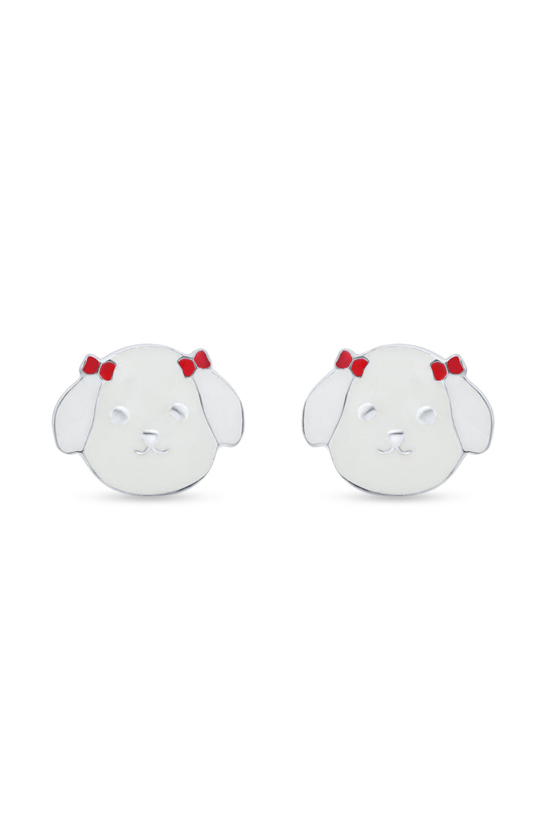 Nipura  Puppy Love 925 Sterling Silver Kids Stud Earrings