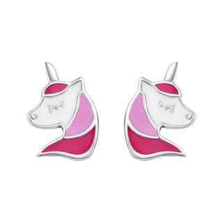 Nipura Sterling Silver Unicorn Stud Earrings