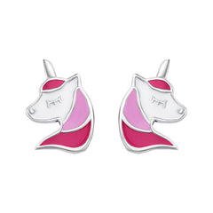 Nipura Sterling Silver Unicorn Stud Earrings