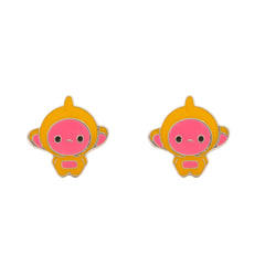 Chi Chai Monchan 925 Sterling Silver & Enamel Stud Earrings for Kids