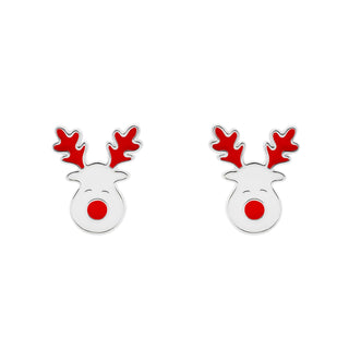 Nipura Rudolph Reindeer  925 Sterling Silver Stud Earrings