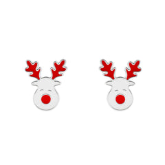 Nipura Rudolph Reindeer  925 Sterling Silver Stud Earrings