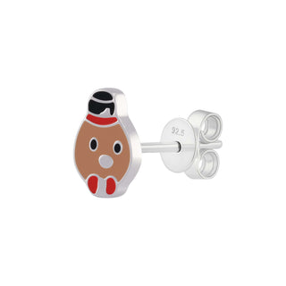 Cute Christmas Humpty Dumpty Stud Earrings for Kids