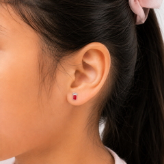 Gift Box Sterling Silver Stud Earrings