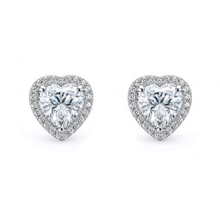 White Cubic Zirconia Earrings in 92.5 Sterling Silver