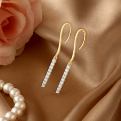 Graceful CZ 925 Sterling Silver Drop Earrings