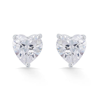 Nipura 925 Sterling Silver Gold Plated  Zircon Heart Classic Earrings