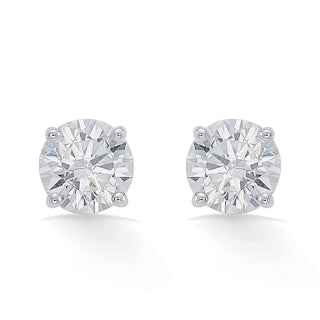 Nipura 925 Sterling Silver Gold Plated Solitaire Earrings