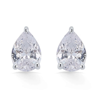 Nipura 925 Sterling Silver Gold plated  Pear Zircon Classic Earrings
